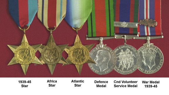 Medals of Stoker Joseph Germain Pilon