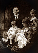 Dr. Frederick Phillips, Louise Emma Pilon Phillips, R.N., and their four first children
