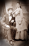 Victor Pillon and Olive L'Heureux - probably 1880's