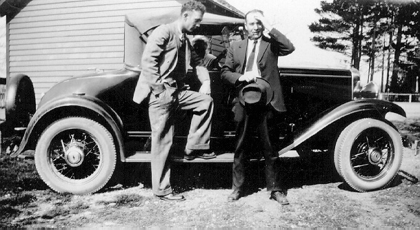 Denis Napolon Pilon et son fils Thad, 20 octobre, 1930