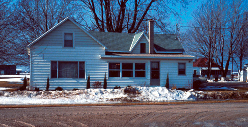 La maison familiale de la famille de Victor et Olive Pilon, chemin Pike, prs d'Amherstburg, Ontario